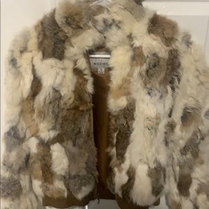 short waisted fur coat